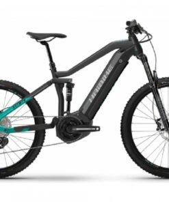 VTT Électrique Tout-Suspendu Haibike AllMtn 1 Shimano Deore 11V 630 Wh 29'' / 27.5'' Gris Anthracite Turquoise 2022