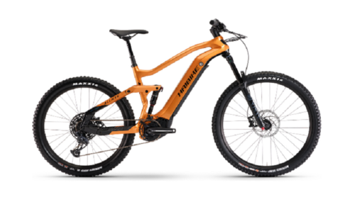 VTT Électrique Tout-Suspendu Haibike AllMtn CF 6.0 Sram GX/NX Eagle 12V 600 Wh 27.5'' Plus / 29'' Orange 2022