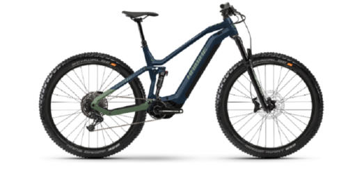 VTT Électrique Tout-Suspendu Haibike AllTrail 9 29 Sram NX 12V 720 Wh 29'' Bleu / Vert Olive 2022