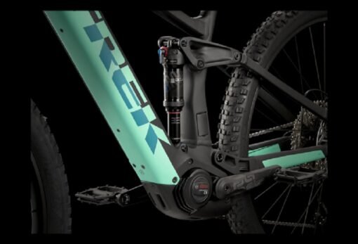 VTT Électrique Tout-Suspendu Trek Rail 5 Shimano Deore 12V 625 Wh 29'' Noir Mat / Vert Miami 2023 – Image 2