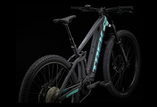 VTT Électrique Tout-Suspendu Trek Rail 5 Shimano Deore 12V 625 Wh 29'' Noir Mat / Vert Miami 2023 – Image 3