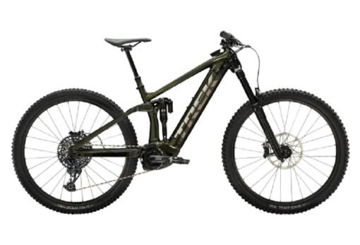 VTT Électrique Tout-Suspendu Trek Rail 9 Sram GX Eagle 12V 625 Wh 29'' Vert Olive / Noir 2023