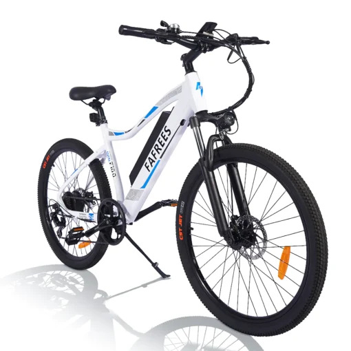 VTT électrique 26'' Fafrees F100 Vitesse max 33km/h 48V 11.6Ah Moteur 350W blanc – Image 12
