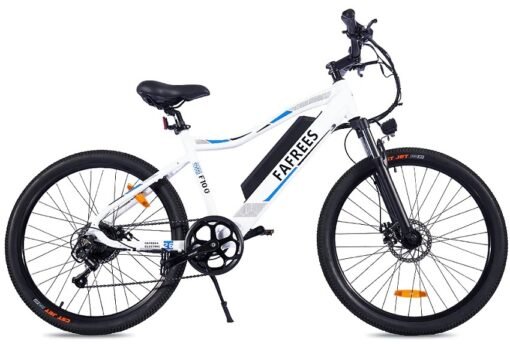 VTT électrique 26'' Fafrees F100 Vitesse max 33km/h 48V 11.6Ah Moteur 350W blanc – Image 3