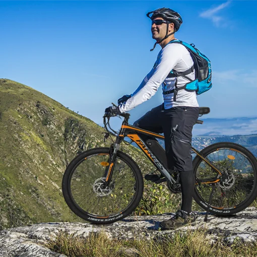 VTT électrique Fafrees Hailong One 250W 26" 10Ah 25km/h 90km Blanc rouge – Image 9