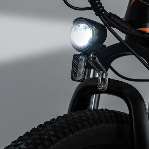 VTT électrique Fafrees Hailong One 250W 26" 10Ah 25km/h 90km Blanc rouge – Image 5