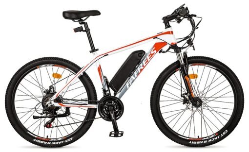 VTT électrique Fafrees Hailong One 250W 26" 10Ah 25km/h 90km Blanc rouge