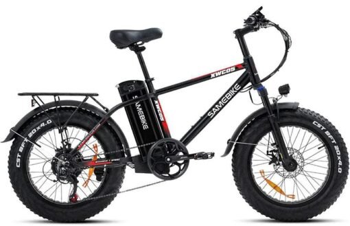 VTT électrique Fat Bike Samebike XWC05 750W 20'' 13Ah 25km/h 80km Rouge