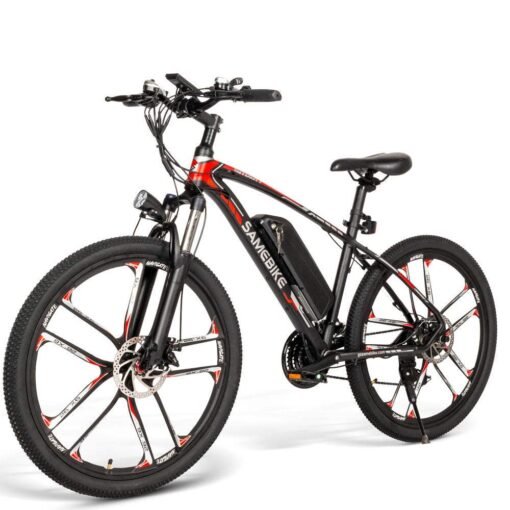 VTT électrique Samebike MY-SM26 350W 26 pouces 8Ah 25km/h 70km Blanc – Image 5