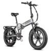 VTT électrique pliant Samebike XWLX09 500W 25km/h 80km Fat Bike gris – Image 3