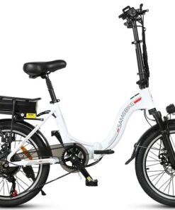 Vélo Électrique Pliable Samebike JG20 350W 20" 10Ah 25km/h 80km Blanc