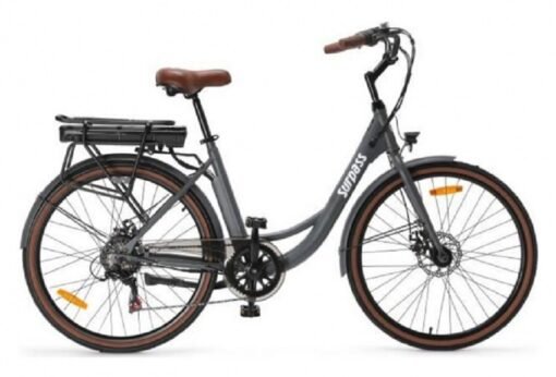 Vélo Electrique SURPASS 26'' Gris 6 Vitesses Batterie 10 Ah