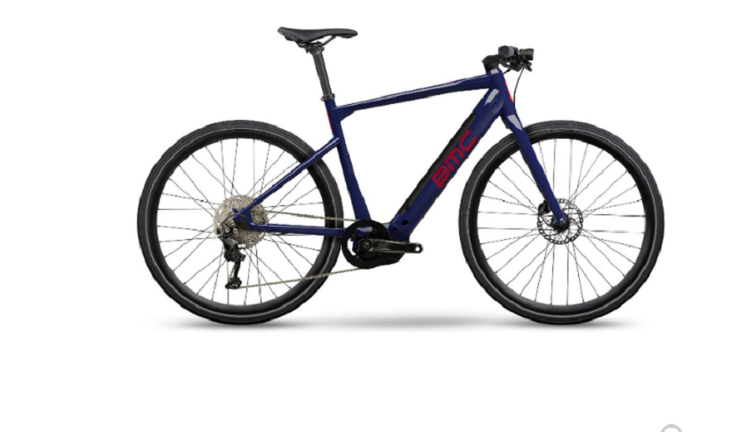 Vélo Fitness Électrique BMC Alpenchallenge AMP AL One Shimano Deore 11V 625 Wh 700 mm Bleu Ultramarine 2022