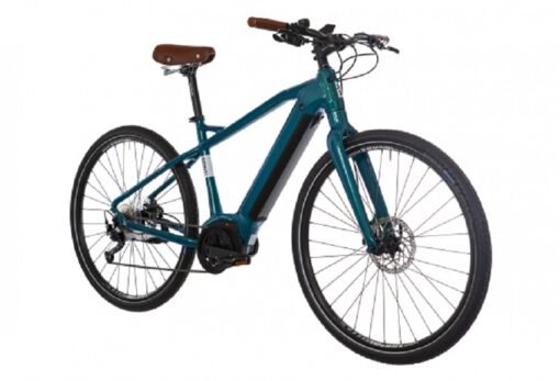 Vélo Fitness Électrique Bicyklet Gabriel Shimano Altus 9V 500 Wh 700 mm Turquoise Metallic