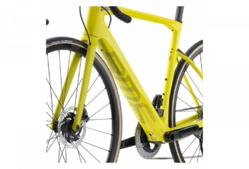 Vélo de Route Électrique BMC Roadmachine AMP Two Sram Rival eTap AXS 12V 350 Wh 700 mm Jaune Lime 2023 – Image 2