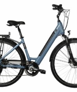 Vélo de Ville Électrique Bicyklet Carmen Shimano Tourney/Altus 7V 504 Wh 700 mm Bleu