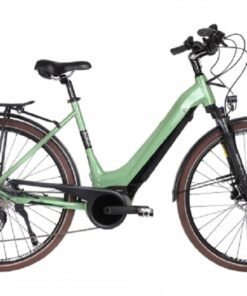 Vélo de Ville Électrique Bicyklet Victoire Shimano Alivio 9V 400 Wh 700 mm Vert Wood