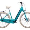 Vélo de Ville Électrique Cube Ella Cruise Hybrid 500 Easy Entry Shimano Nexus 7V 500 Wh 700 mm Bleu Aquamarine 2022