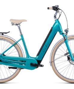 Vélo de Ville Électrique Cube Ella Cruise Hybrid 500 Easy Entry Shimano Nexus 7V 500 Wh 700 mm Bleu Aquamarine 2022
