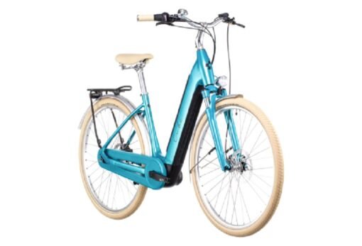 Vélo de Ville Électrique Cube Ella Cruise Hybrid 500 Easy Entry Shimano Nexus 7V 500 Wh 700 mm Bleu Aquamarine 2022 – Image 3