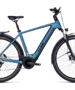 Vélo de Ville Électrique Cube Kathmandu Hybrid One 625 Shimano Deore 10V 625 Wh 700 mm Bleu 2023