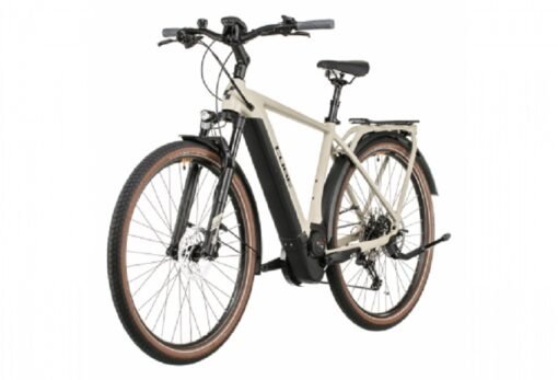 Vélo de Ville Électrique Cube Kathmandu Hybrid Pro 625 Shimano Deore 11V 625 Wh 700 mm Beige Desert 2022 – Image 2