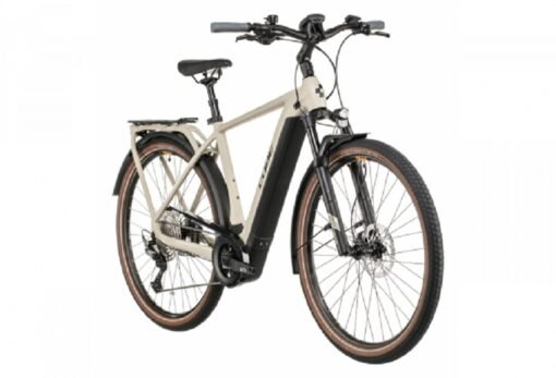Vélo de Ville Électrique Cube Kathmandu Hybrid Pro 625 Shimano Deore 11V 625 Wh 700 mm Beige Desert 2022 – Image 3