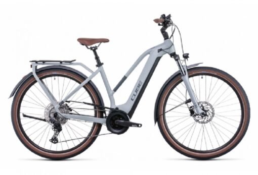 Vélo de Ville Électrique Cube Touring Hybrid Pro 500 Trapeze Shimano Deore 11V 500 Wh 700 mm Gris Lunar 2022