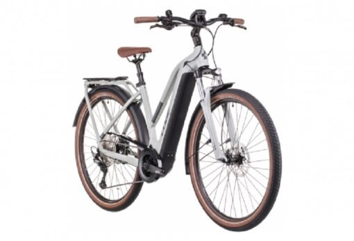 Vélo de Ville Électrique Cube Touring Hybrid Pro 500 Trapeze Shimano Deore 11V 500 Wh 700 mm Gris Lunar 2022 – Image 2
