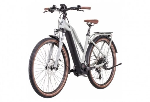 Vélo de Ville Électrique Cube Touring Hybrid Pro 500 Trapeze Shimano Deore 11V 500 Wh 700 mm Gris Lunar 2022 – Image 3