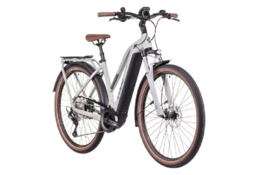 Vélo de Ville Électrique Cube Touring Hybrid Pro 625 Trapeze Shimano Deore 11V 625 Wh 700 mm Gris Lunar 2022 – Image 2