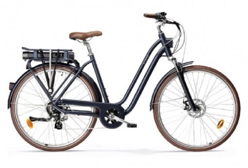 Vélo de Ville Électrique Elops 900 E Shimano Altus 7V 417 Wh 700 mm Bleu Marine 2022