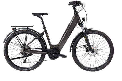 Vélo de Ville Électrique Peugeot eC01 CrossOver Performance Shimano Deore 10V 500 Wh 700 mm Brun 2022