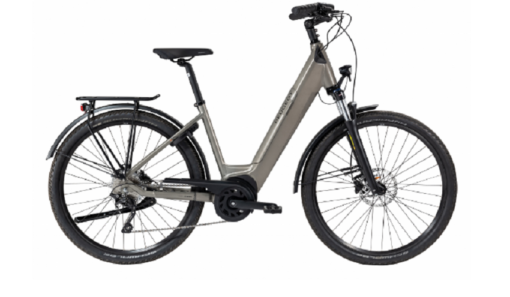 Vélo de Ville Électrique Peugeot eC01 CrossOver Performance Shimano Deore 10V 500 Wh 700 mm Gris 2021