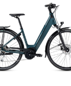 Vélo de Ville Électrique Peugeot eC01 D9 Performance Shimano Alivio 9V 500 Wh 700 mm Bleu Célèbes 2022