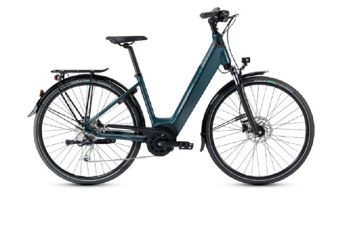 Vélo de Ville Électrique Peugeot eC01 D9 Performance Shimano Alivio 9V 500 Wh 700 mm Bleu Célèbes 2022