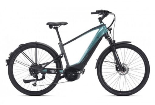 Vélo de Ville Électrique Sunn Urb Sleek Shimano Altus 9V 400 Wh 650b Noir / Turquoise 2022