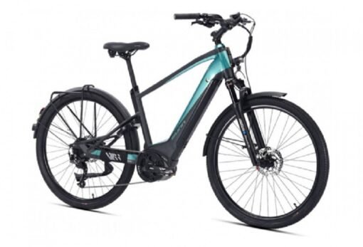Vélo de Ville Électrique Sunn Urb Sleek Shimano Altus 9V 400 Wh 650b Noir / Turquoise 2022 – Image 2