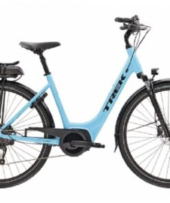 Vélo de Ville Électrique Trek Verve+ 2 Lowstep Bosch 400Wh Shimano Altus 9V Azure 2023
