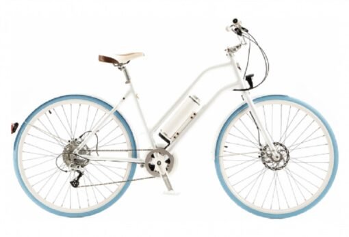 Vélo de Ville Electrique e-LiFE Confort 330Wh MicroShift 10V Blanc Métallisé