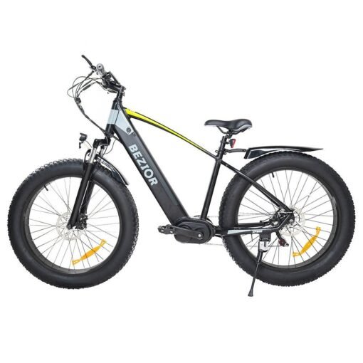 Vélo de ville électrique Bezior XF800 500W Batterie 48V 13Ah noir bleu – Image 7