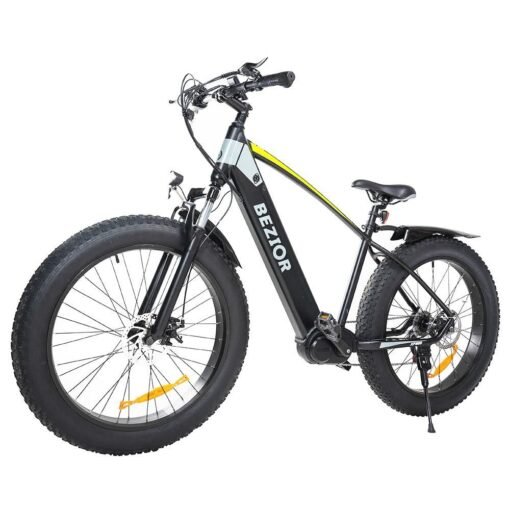 Vélo de ville électrique Bezior XF800 500W Batterie 48V 13Ah noir bleu – Image 6