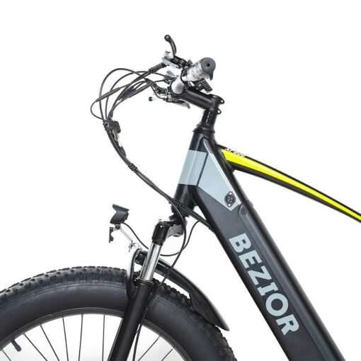 Vélo de ville électrique Bezior XF800 500W Batterie 48V 13Ah noir bleu – Image 5