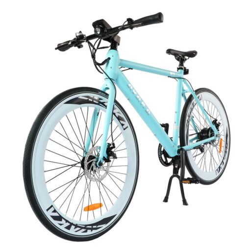 Vélo électrique AVAKA R1 250W 36V 9AH avec dérailleur à 7 vitesses-jaune – Image 2