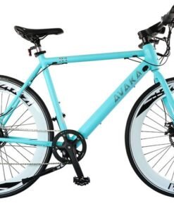 Vélo électrique AVAKA R1 250W 36V 9AH avec dérailleur à 7 vitesses-bleu