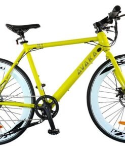 Vélo électrique AVAKA R1 250W 36V 9AH avec dérailleur à 7 vitesses-jaune