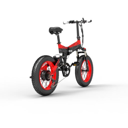 Vélo électrique BEZIOR XF200 1000W 40km/h noir rouge – Image 11