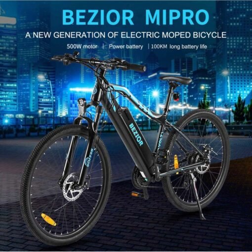 Vélo électrique Bezior M1 Pro Blanc - 12.5Ah 500W – Image 5