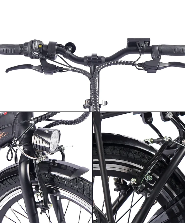 Vélo électrique FAFREES 20F054 20'' 250W 36V 25 km/h 10AH Noir – Image 3