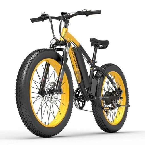 Vélo électrique GOGOBEST GF600 1000W 48V vert – Image 5